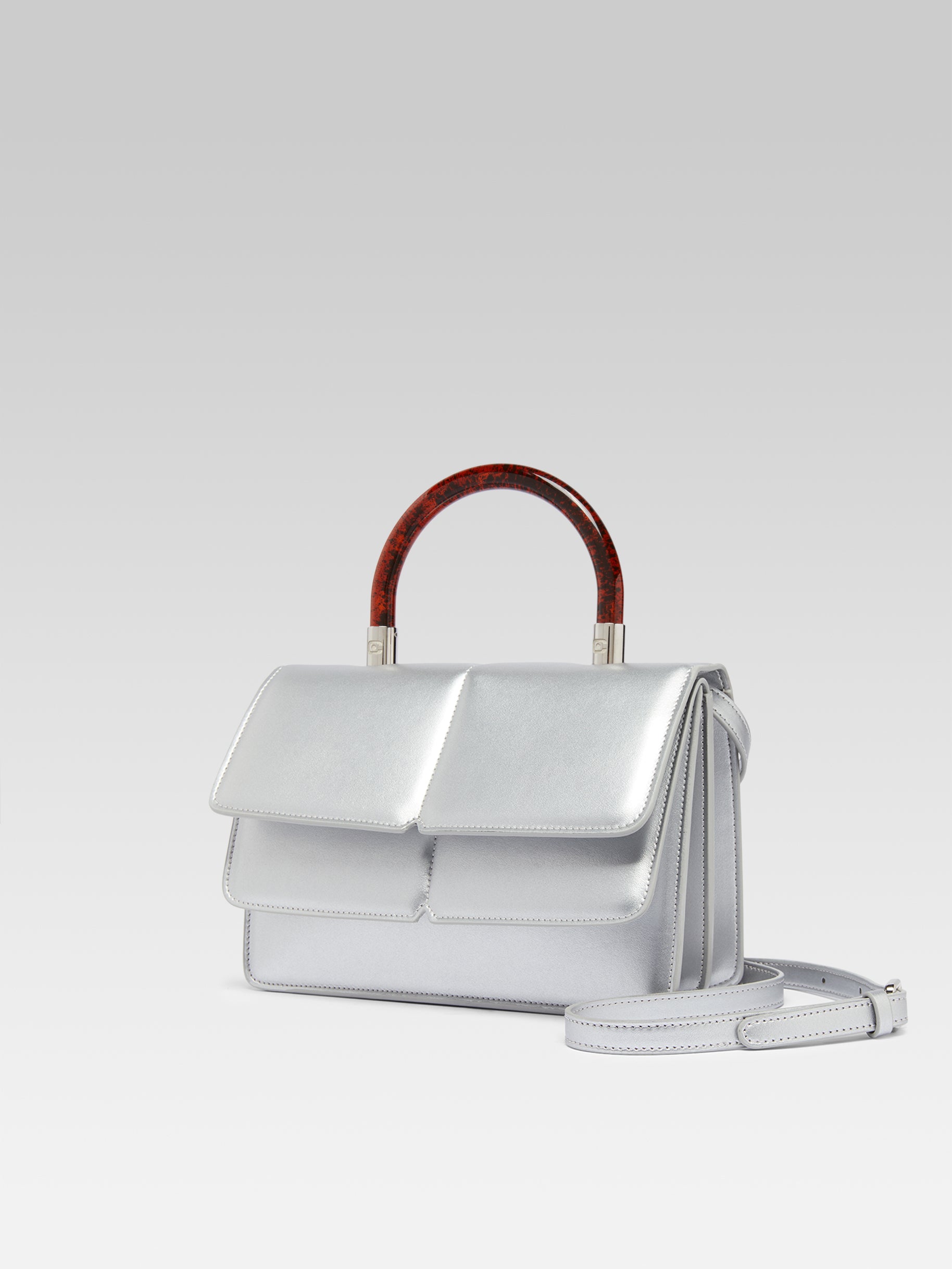 Georges Silver Appleskin Handbag Carel