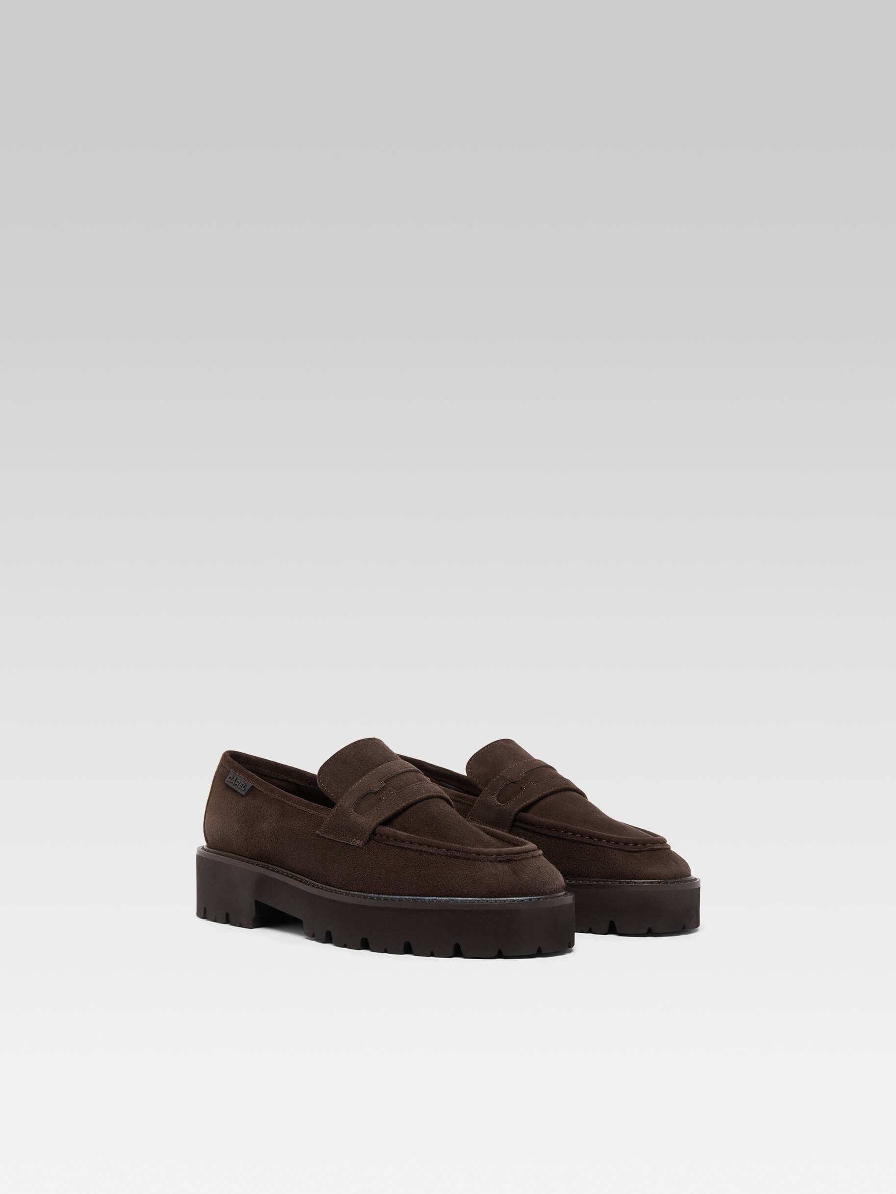 Marion - Mocassins cuir velours marron - Image numéro 2