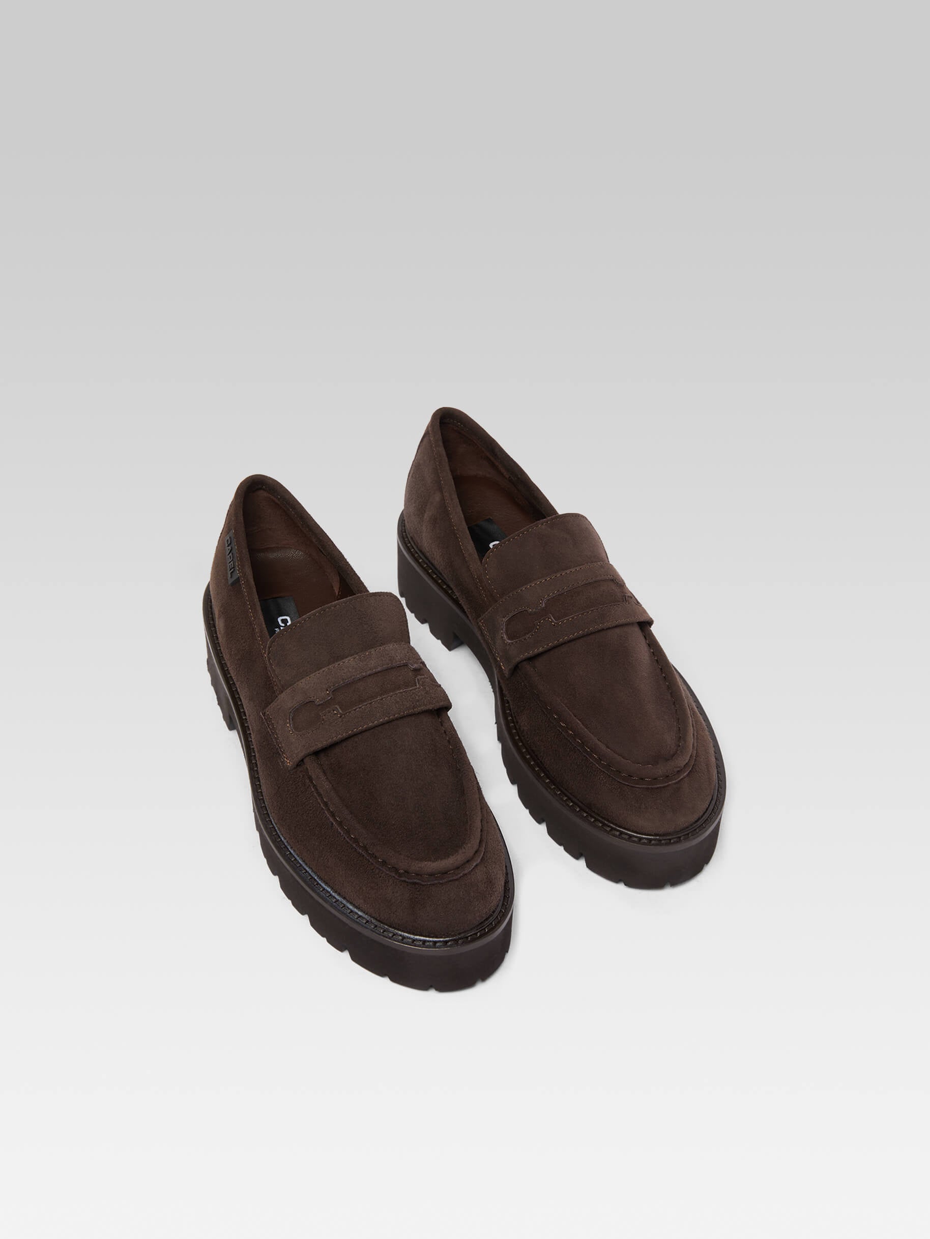 Marion - Mocassins cuir velours marron - Image numéro 4