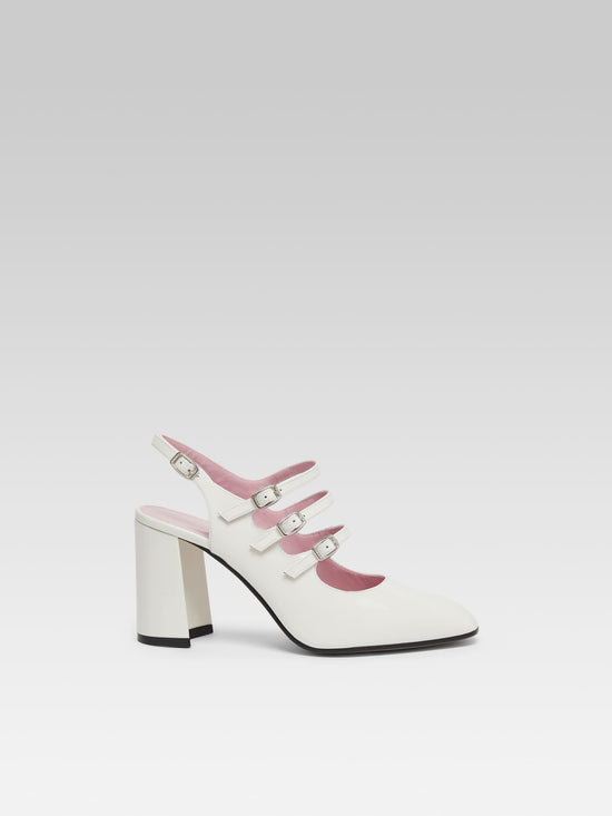 carel Promise - Babies slingback cuir verni ivoire