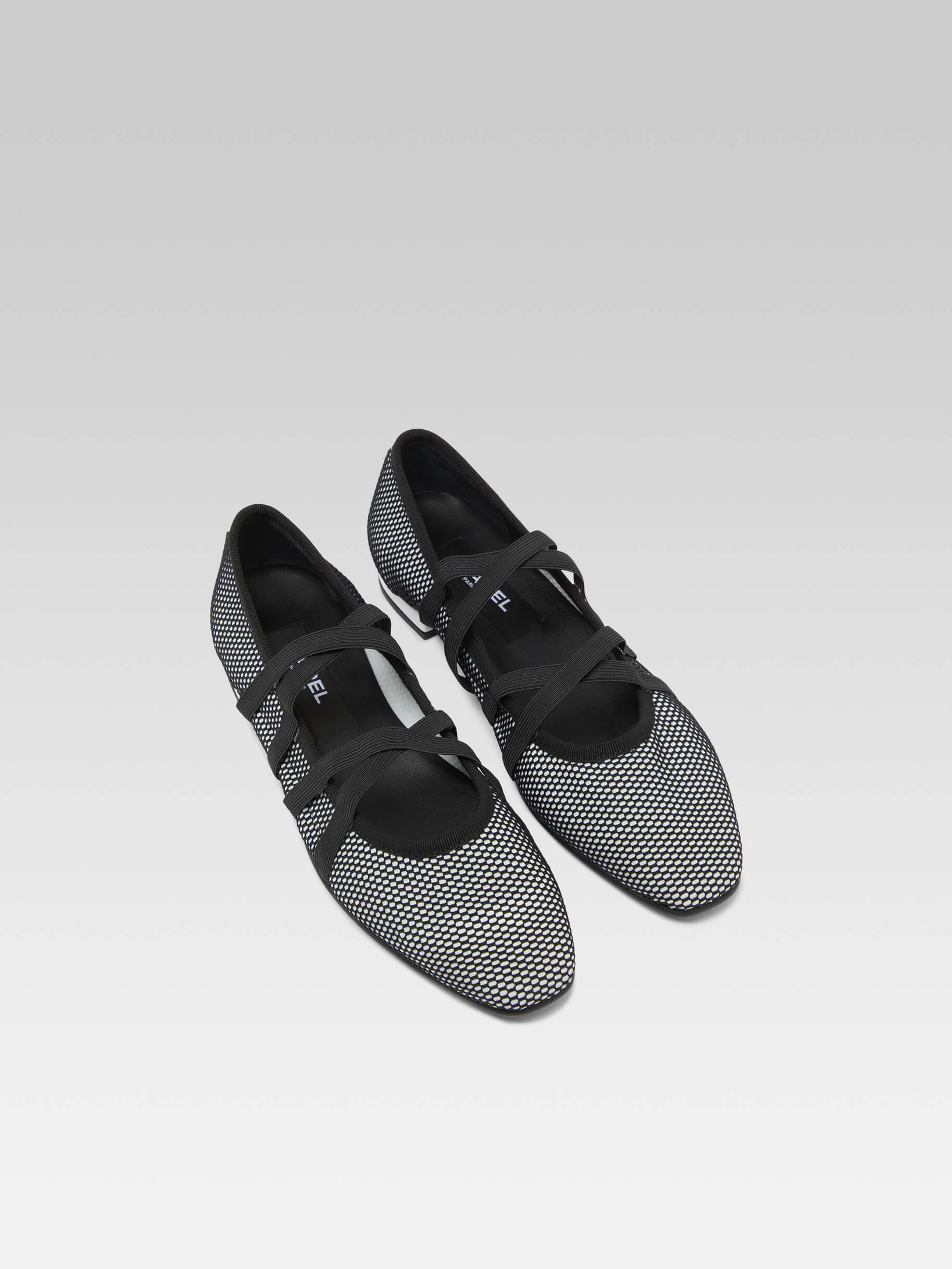 Tutu - Ballerines stretch optique noir et blanc - Image numéro 4