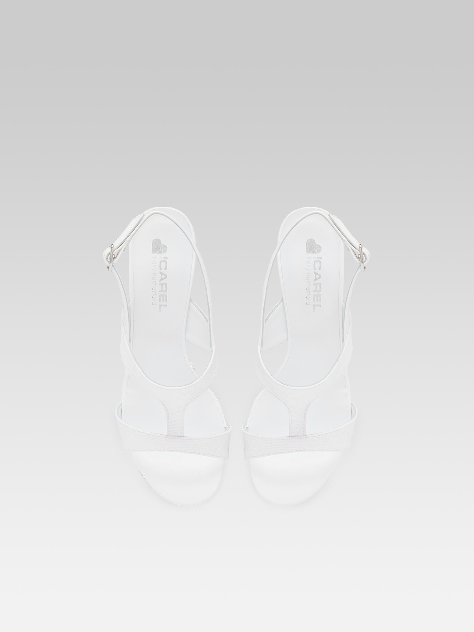 Romy - White fabric sandals - Image number 4
