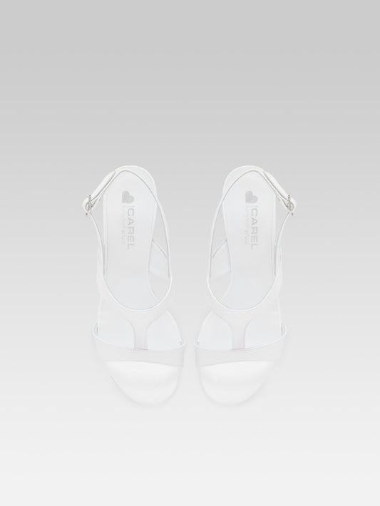 Romy - White fabric sandals - Image number 4