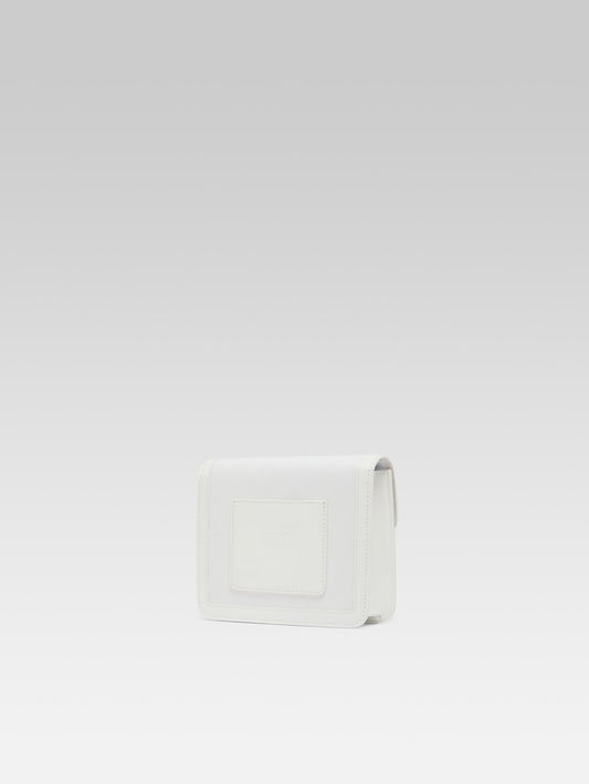 Mini Sorbonne - White fabric and patent leather bag  - Image number 8