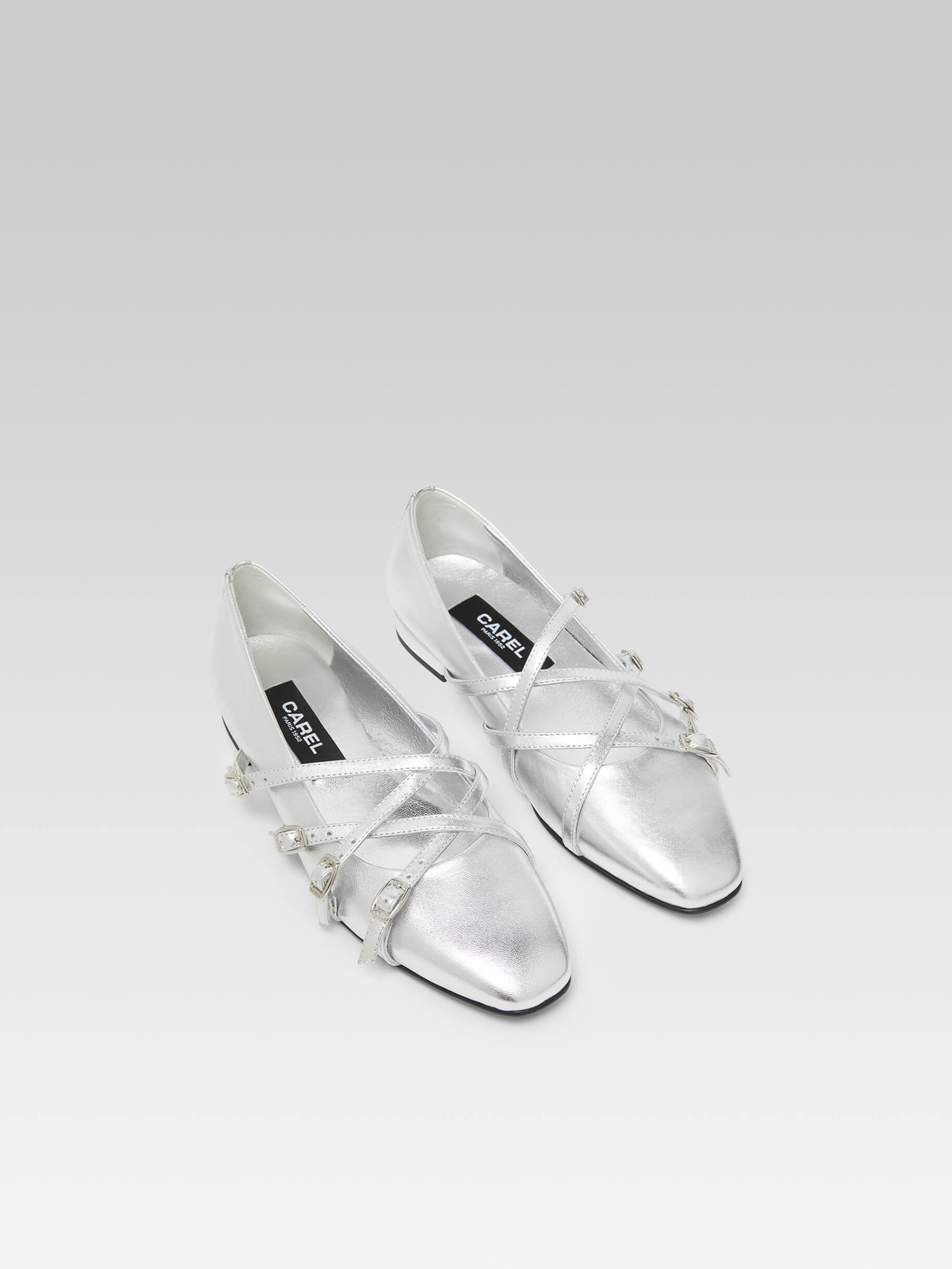 Eloise - Ballerines cuir argent - Image numéro 5