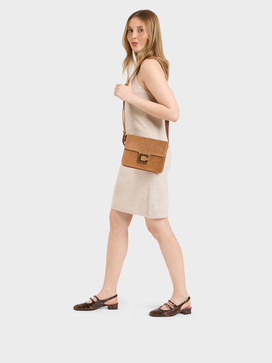 Peche - Brown leopard patent leather slingback Mary Janes - Image number 3