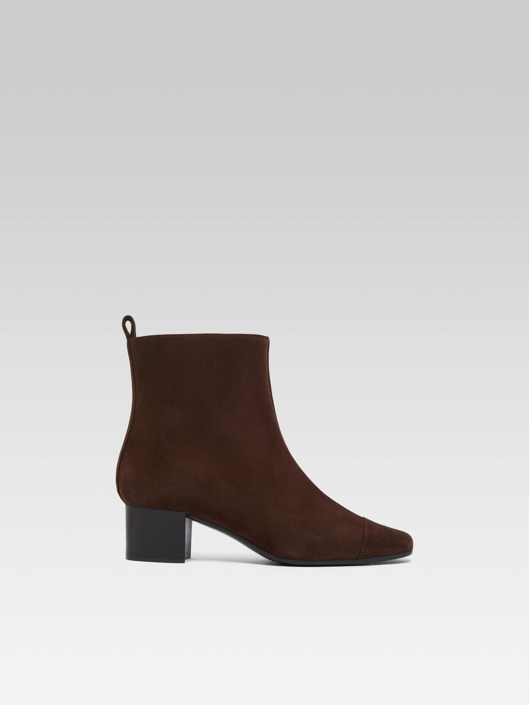 Camel leather ankle booties shop