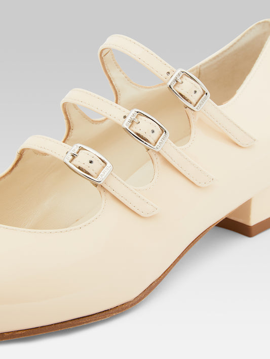 Ariana - Ballerines babies cuir verni nude - Image numéro 4
