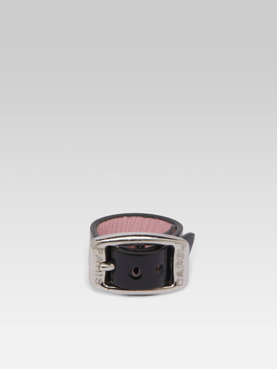 carel Bague - Cuir verni upcyclé noir – Carel Paris