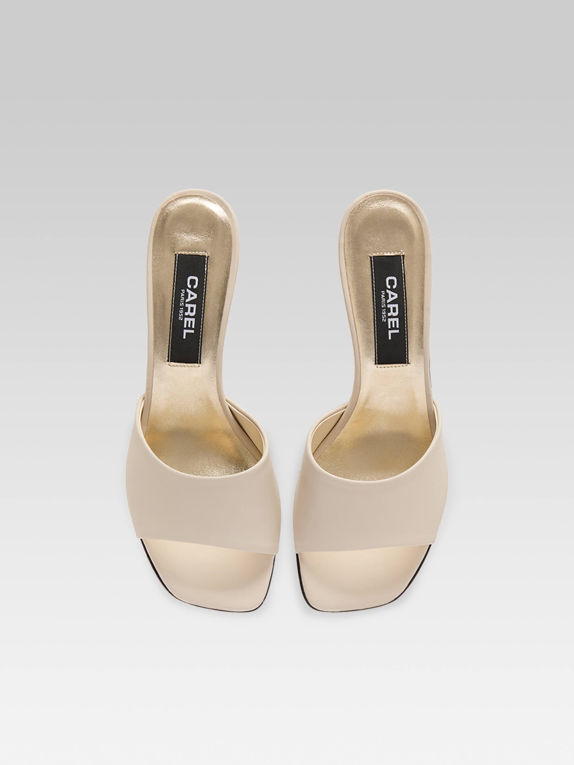 サンダル・ミュール CAREL Naiade Sandals - Carel - Leather - White Women's Designer Shoes and Bags - Spring Summer | Carel Paris
