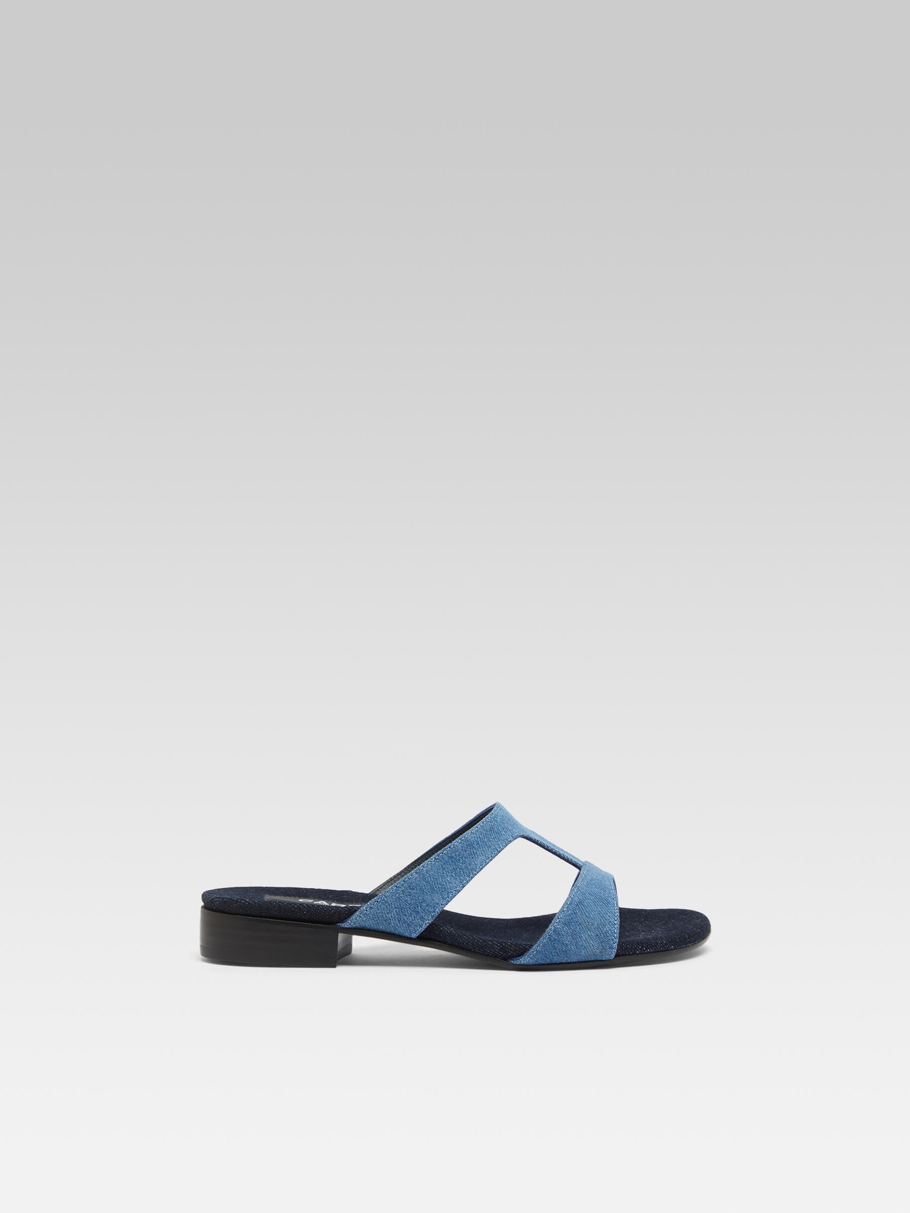 Leia - Mules tissu jean