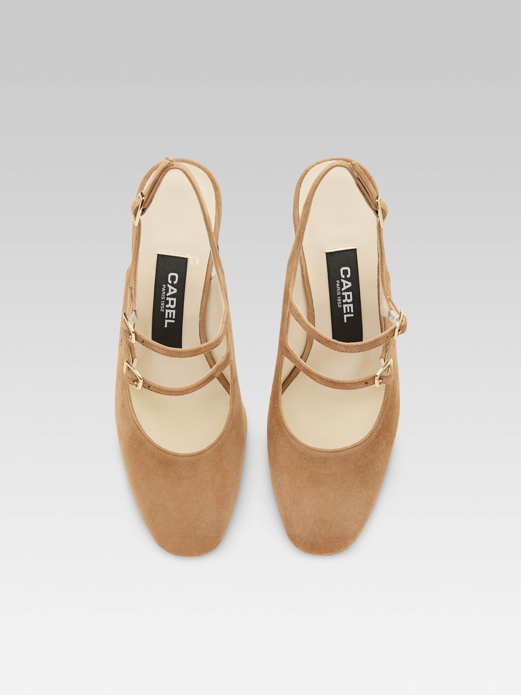 Banana - Chestnut leather slingback Mary Janes - Image number 3