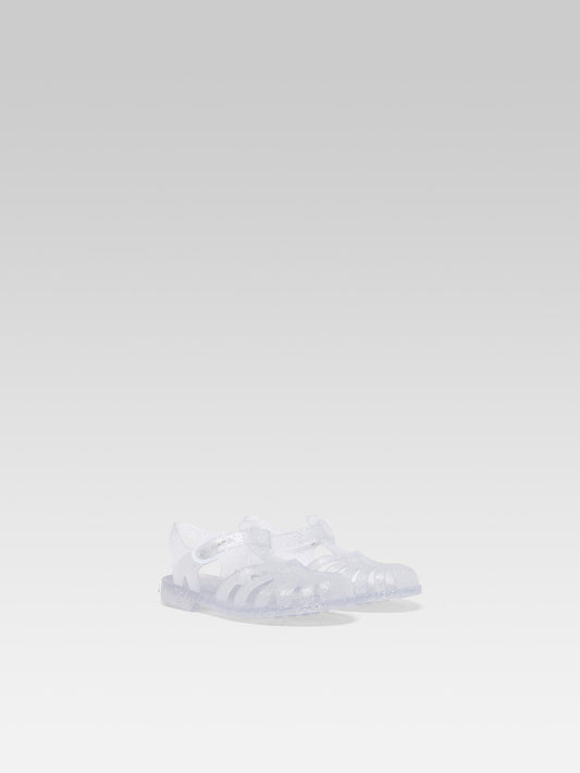 Little Meduse - Transparent plastic sandals with sparkles - Image number 3