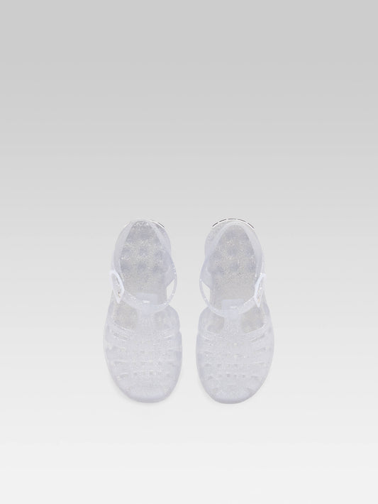 Little Meduse - Transparent plastic sandals with sparkles - Image number 4