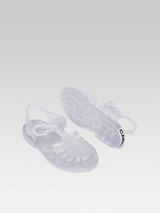 Little Meduse - Transparent plastic sandals with sparkles - Image number 5