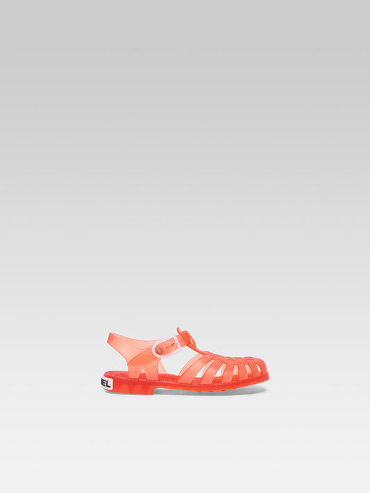 Little Meduse - Orange plastic sandals 