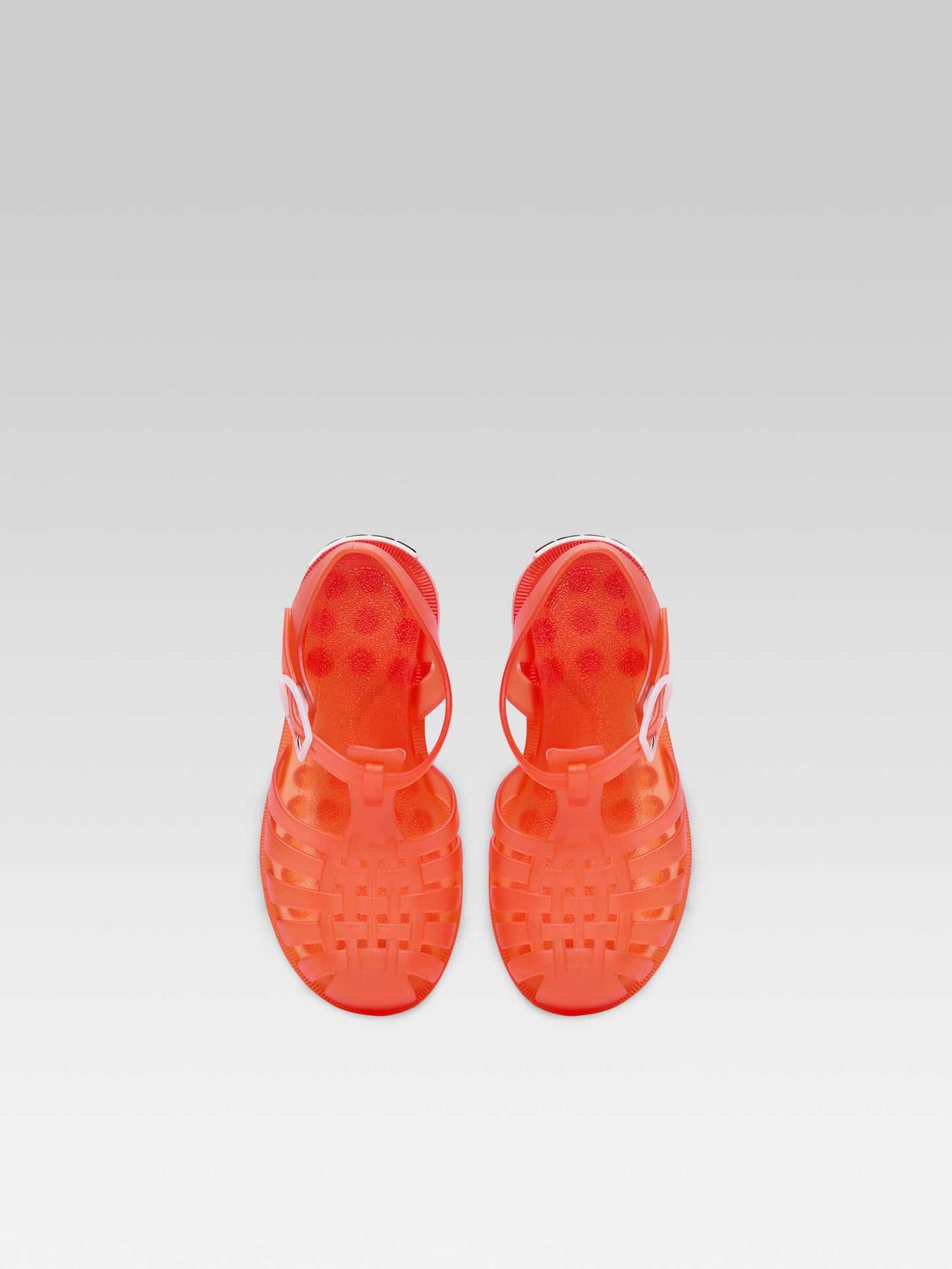 Little Meduse - Orange plastic sandals 