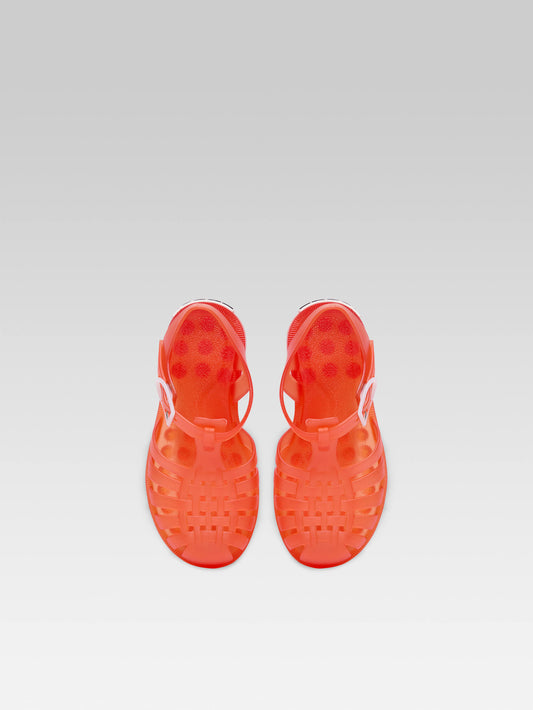 Little Meduse - Orange plastic sandals  - Image number 5