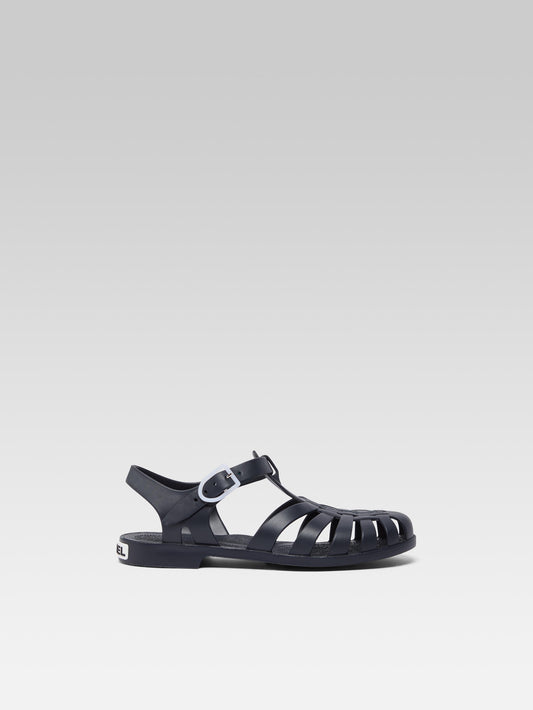 Meduse - Navy plastic sandals