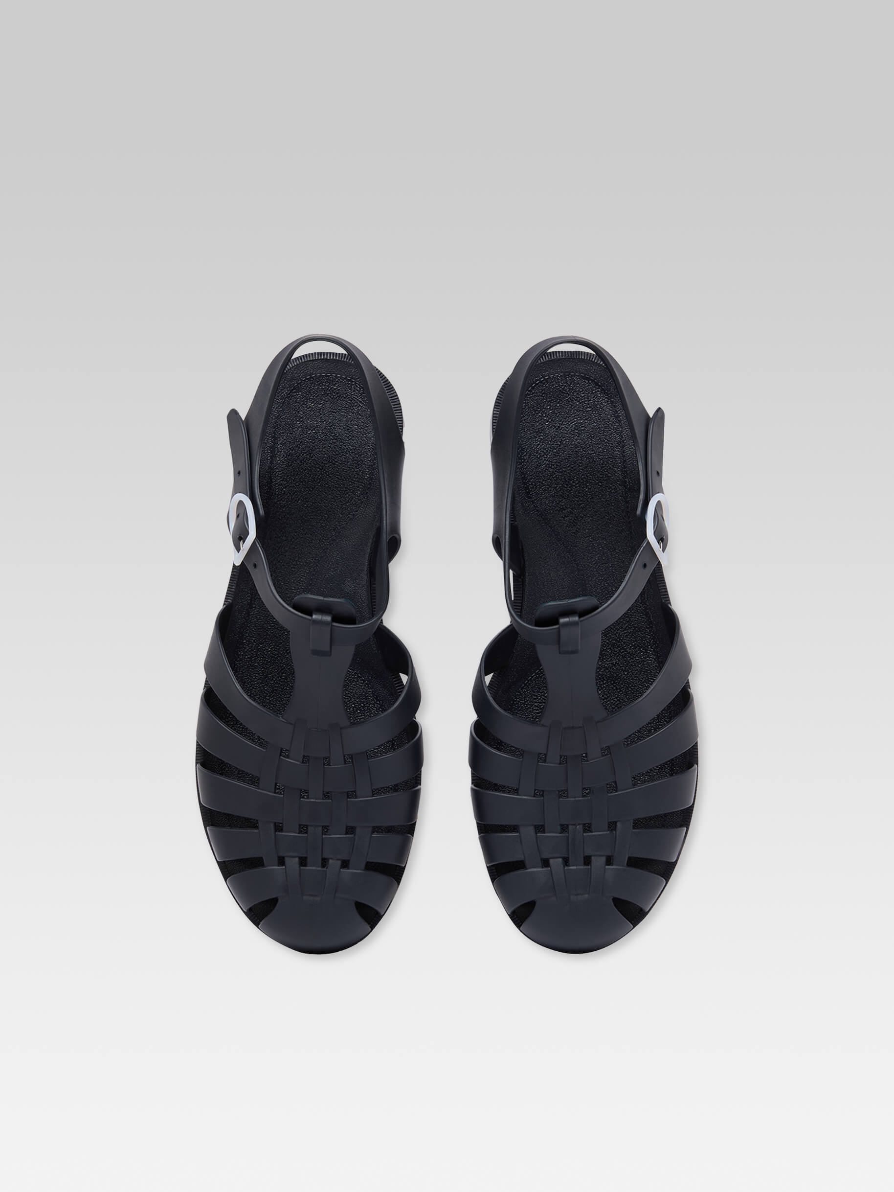 Large Meduse - Navy blue plastic sandals - Image number 3