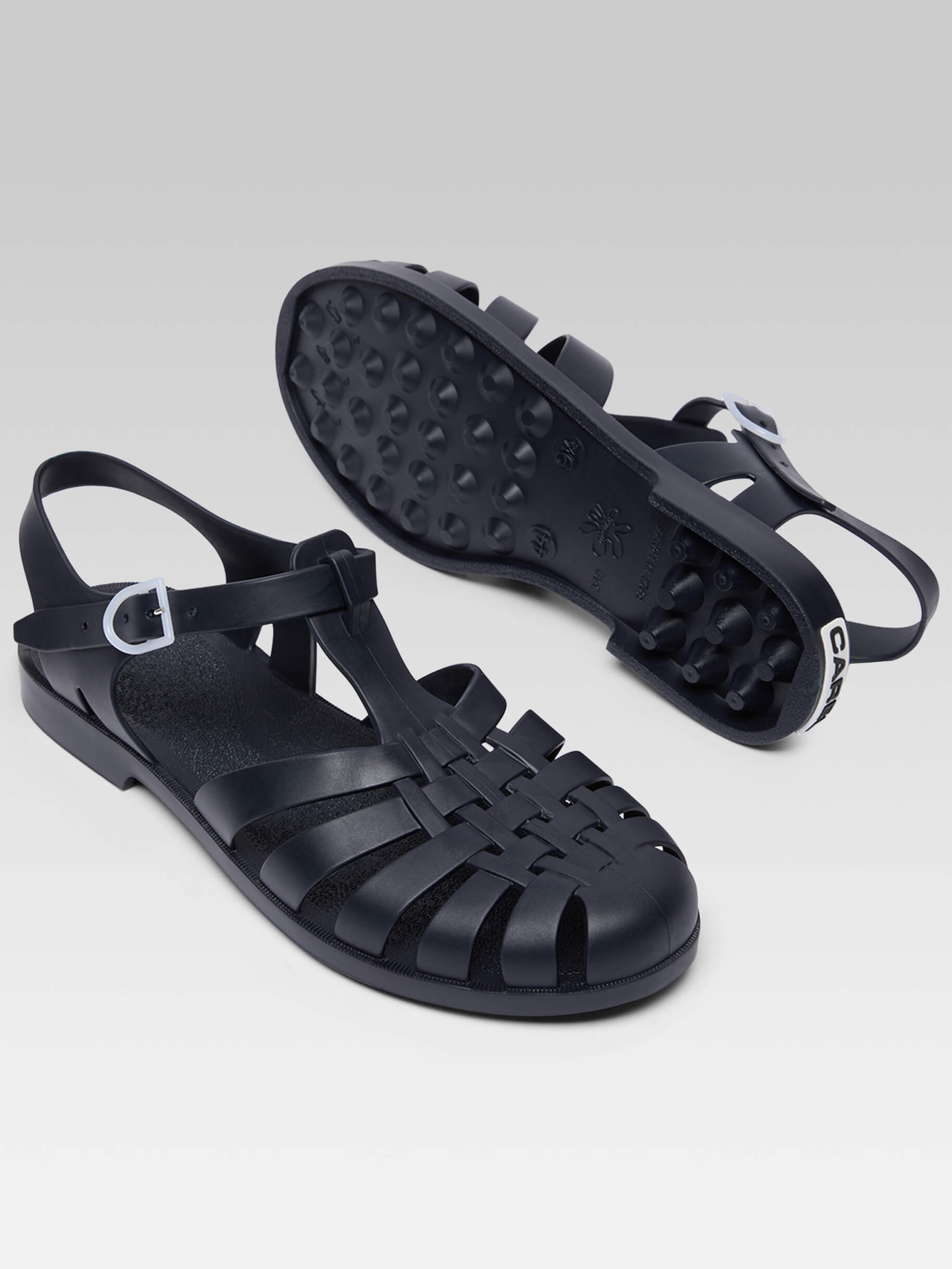 Large Meduse - Navy blue plastic sandals - Image number 5