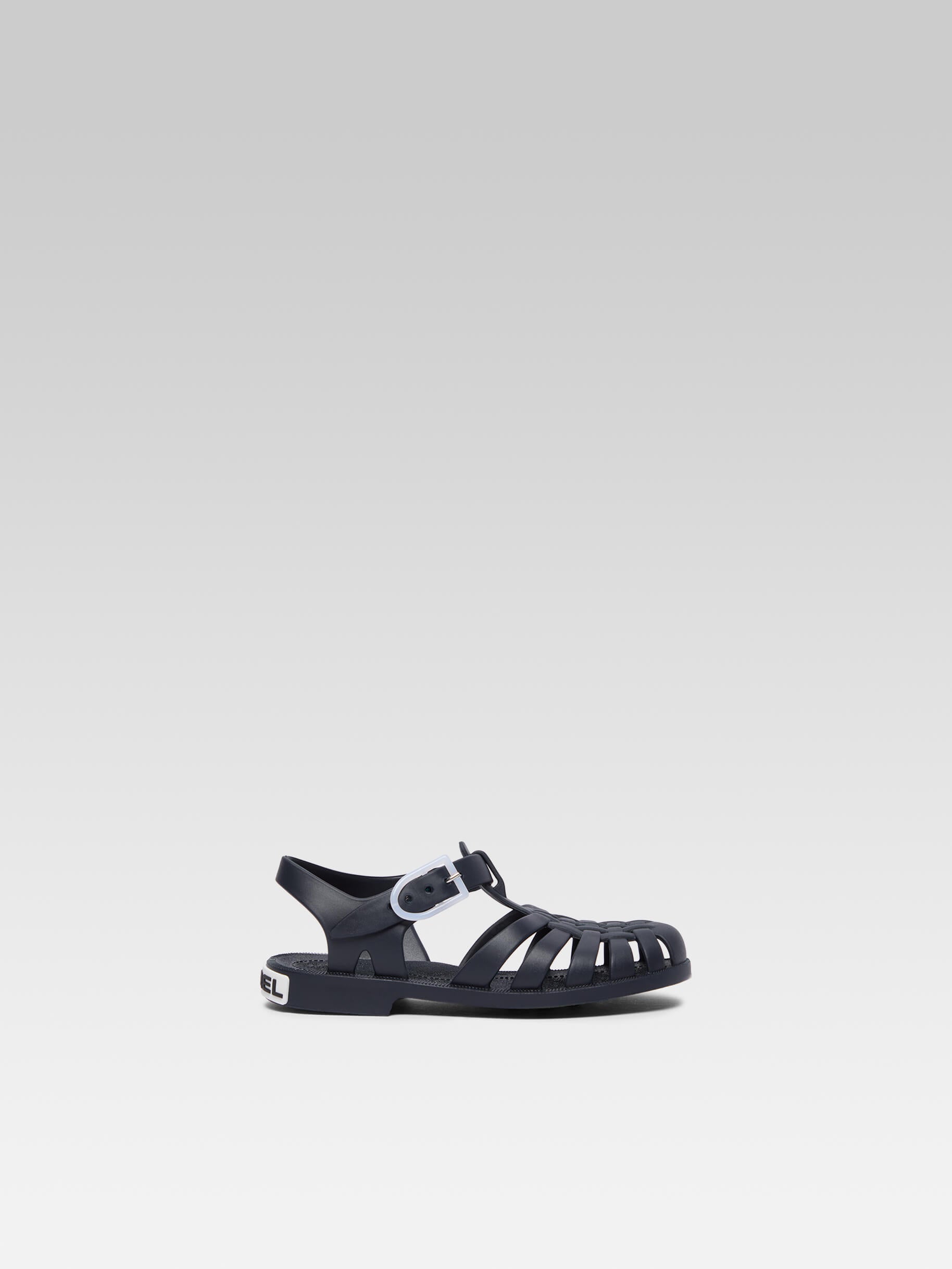 Little Meduse - Navy blue plastic sandals 