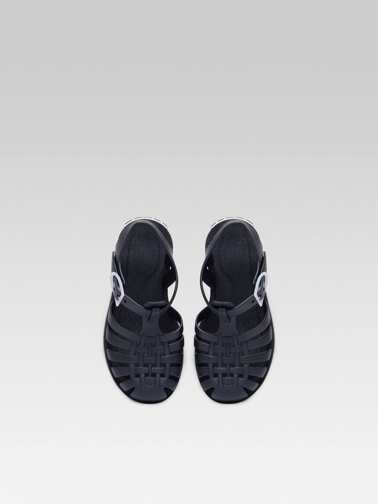 Little Meduse - Navy blue plastic sandals 