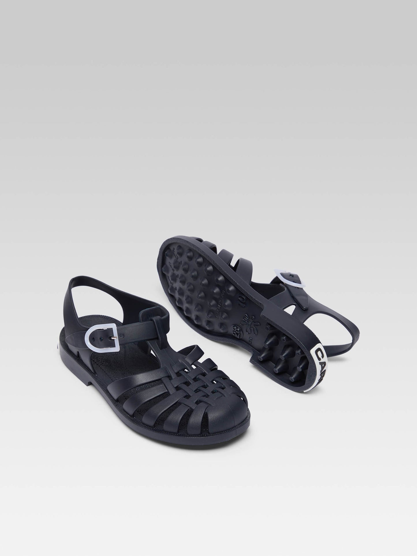 Little Meduse - Navy blue plastic sandals 