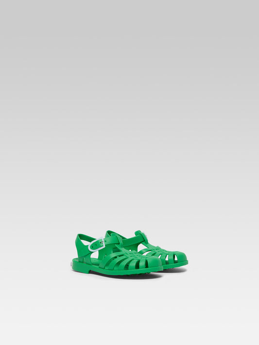 Little Meduse - Green plastic sandals - Image number 3
