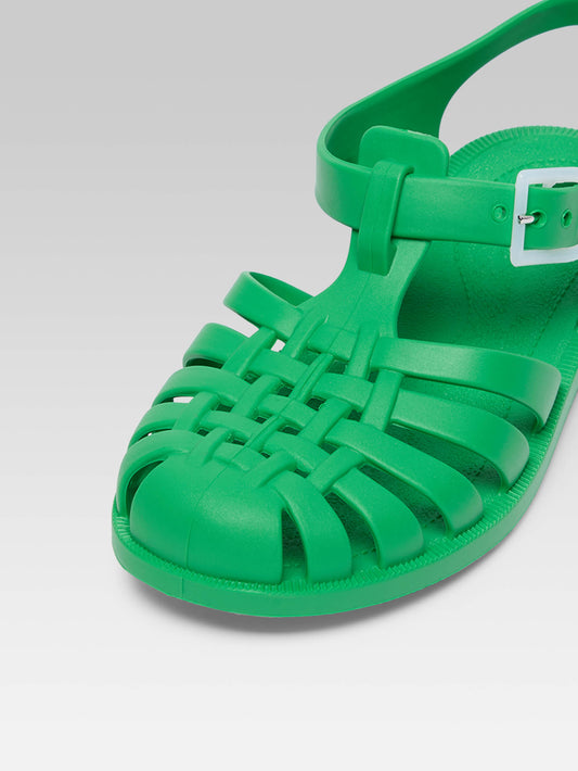 Little Meduse - Green plastic sandals - Image number 2