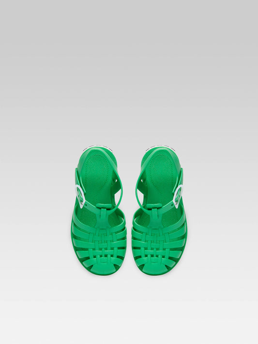 Little Meduse - Green plastic sandals - Image number 4