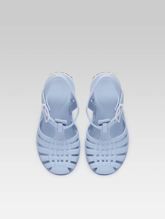 Little Meduse - Horizon blue plastic sandals - Image number 3