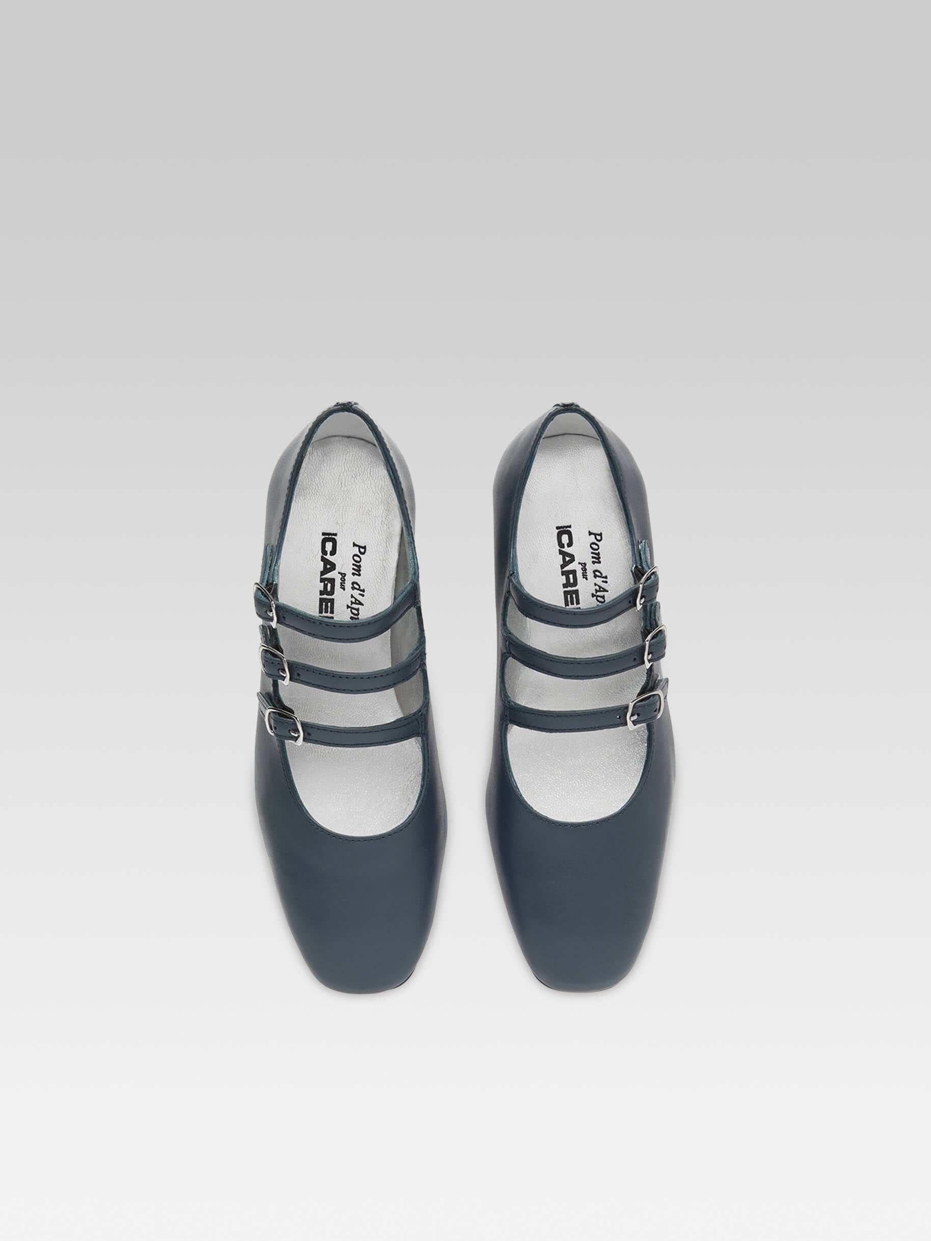 Petite Kina - Babies cuir bleu marine - Image numéro 3