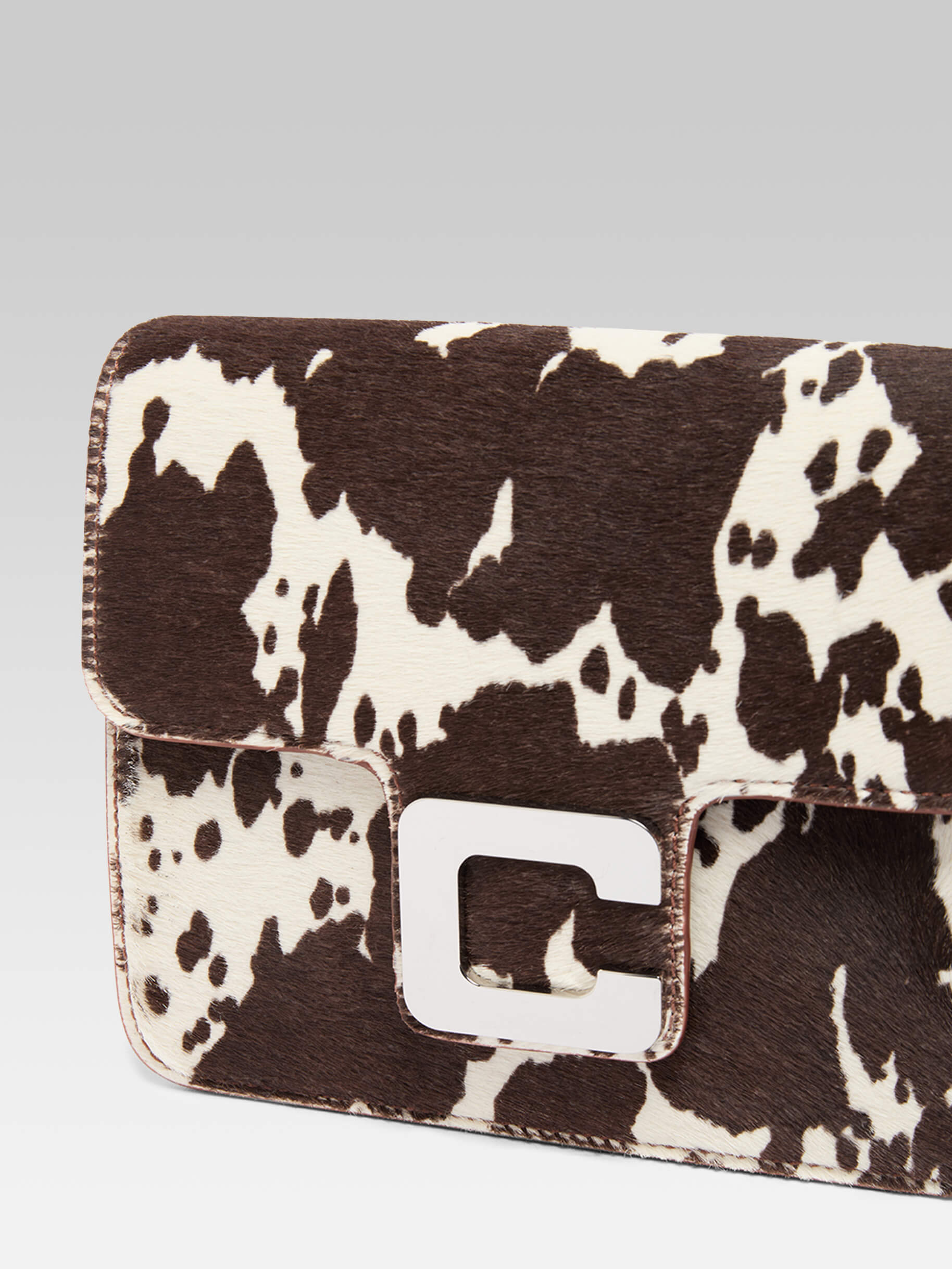 Mini Sorbonne - Cow print pony leather bag - Image number 2