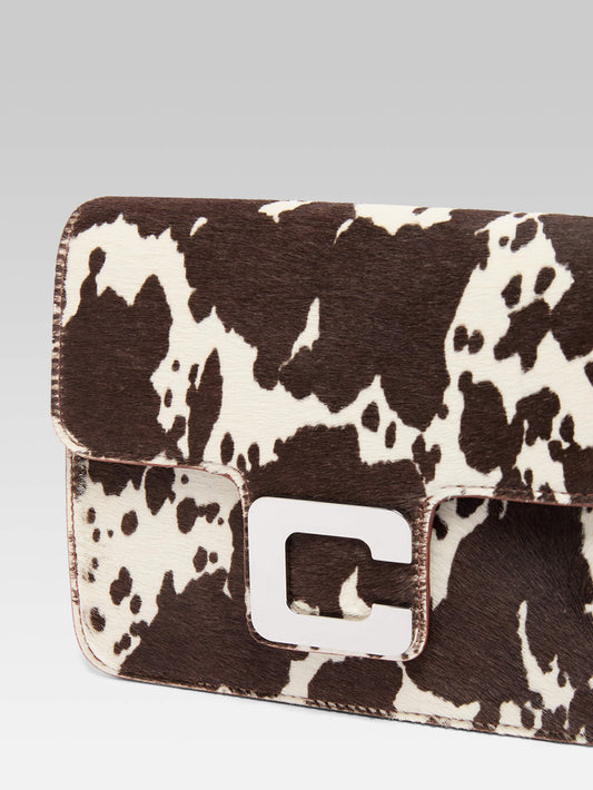 Mini Sorbonne - Cow print pony leather bag - Image number 2