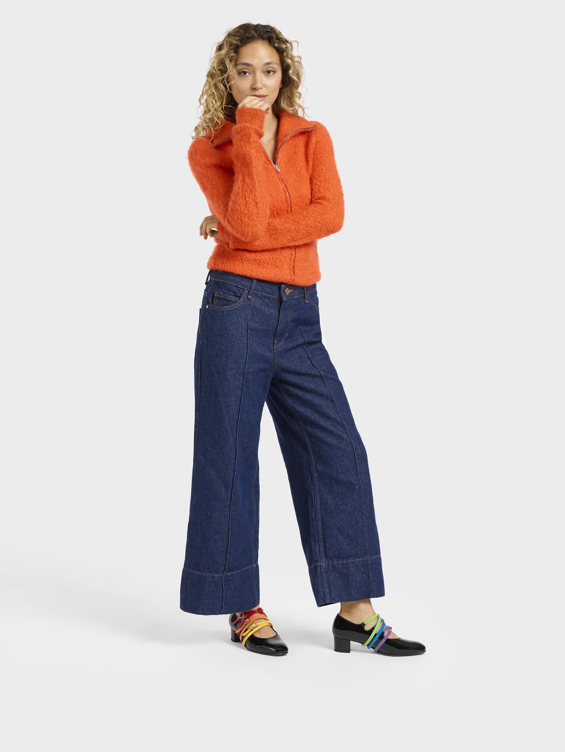 Kina Spaghetti - Black patent leather with multi-colored straps Mary Janes pumps - Image number 3