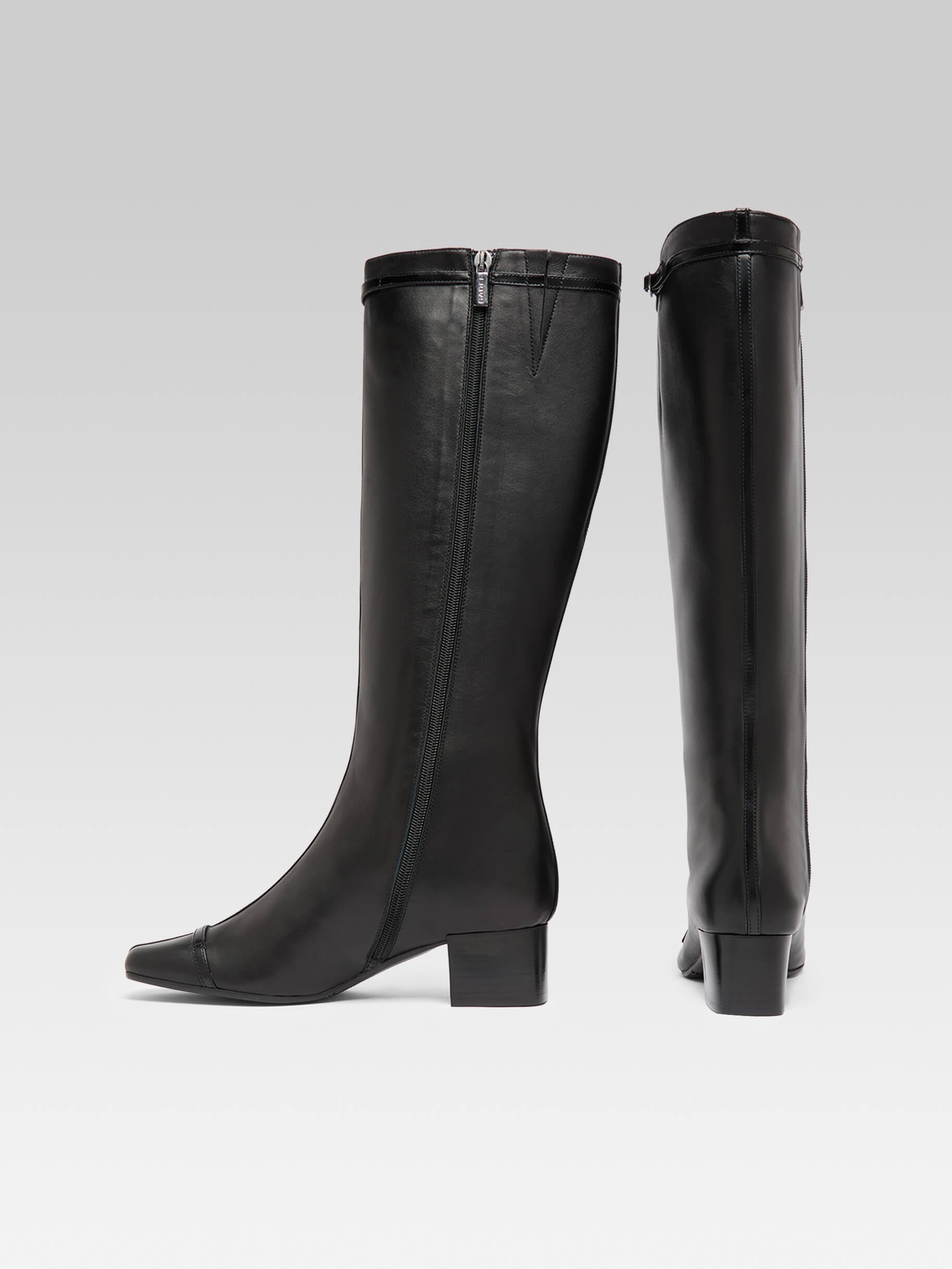 Starter - Bottes cuir noir à brides - Image numéro 3