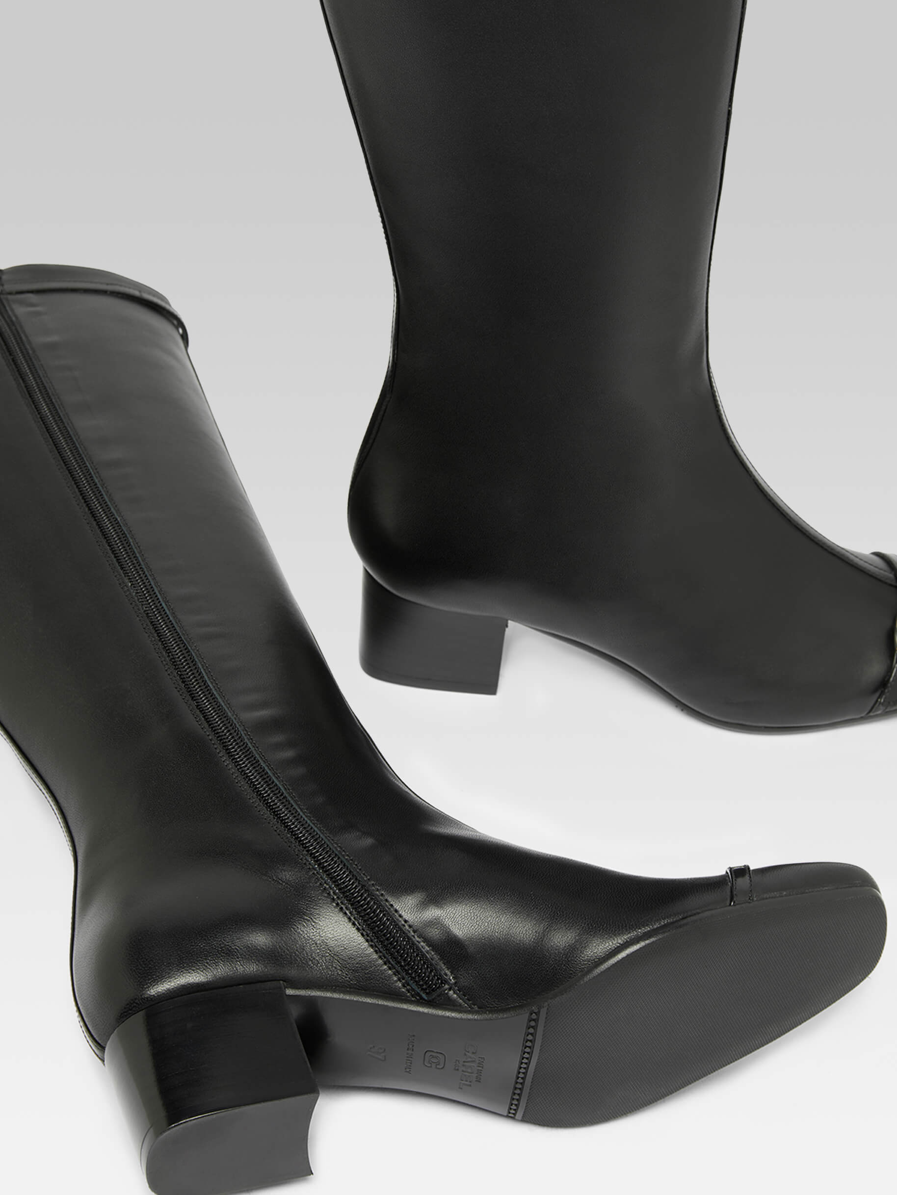 Starter - Bottes cuir noir à brides - Image numéro 5
