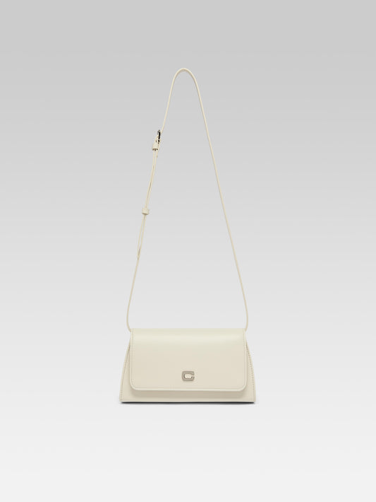 Elysee - Ivory leather shoulder bag