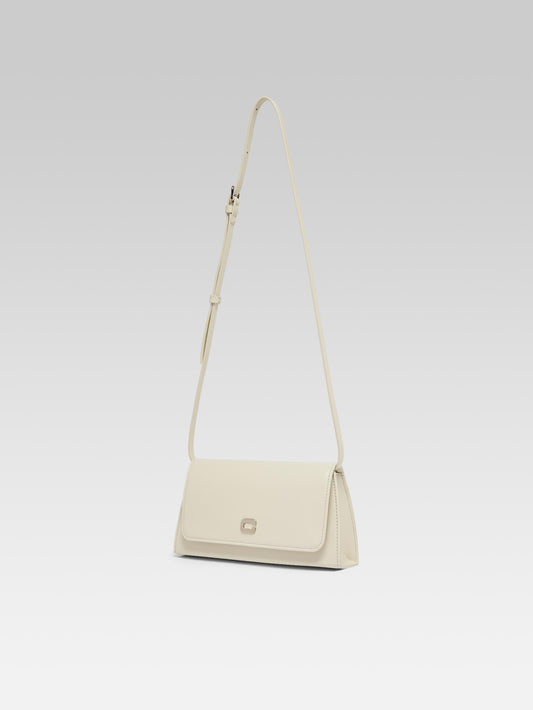 Elysee - Ivory leather shoulder bag - Image number 3