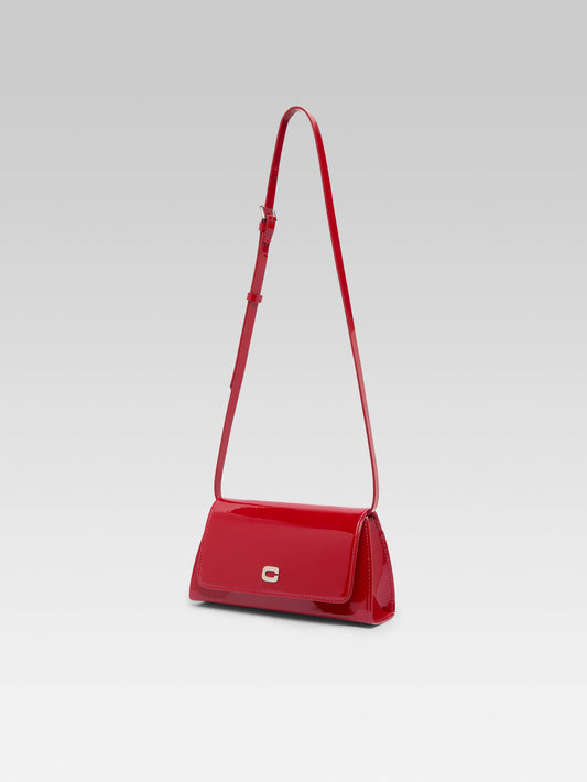 Elysee - Red patent leather shoulder bag - Image number 4