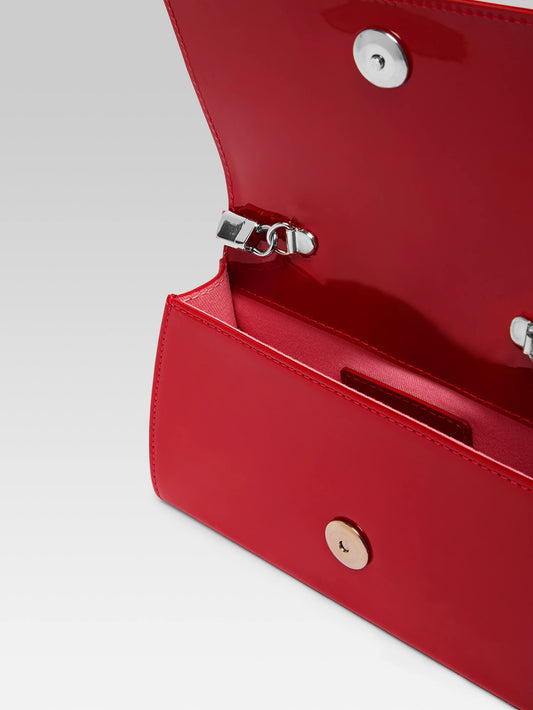 Elysee - Red patent leather shoulder bag - Image number 5