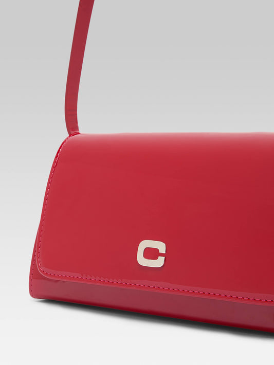 Elysee - Red patent leather shoulder bag - Image number 2