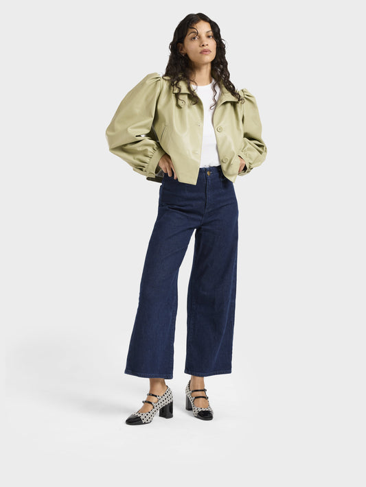 Cherry - Black and white woven and black patent leather Mary Janes pumps - Image number 7