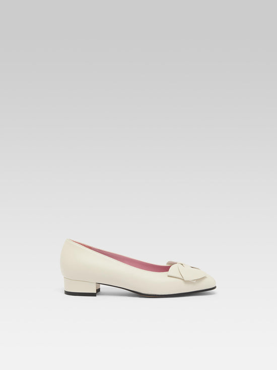 carel Princesse - Ballerines cuir ivoire upcyclé