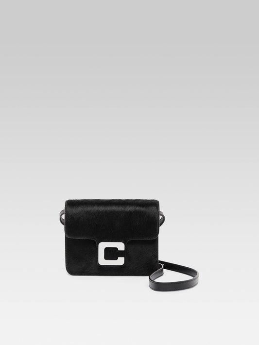 Mini Sorbonne - Black pony leather bag