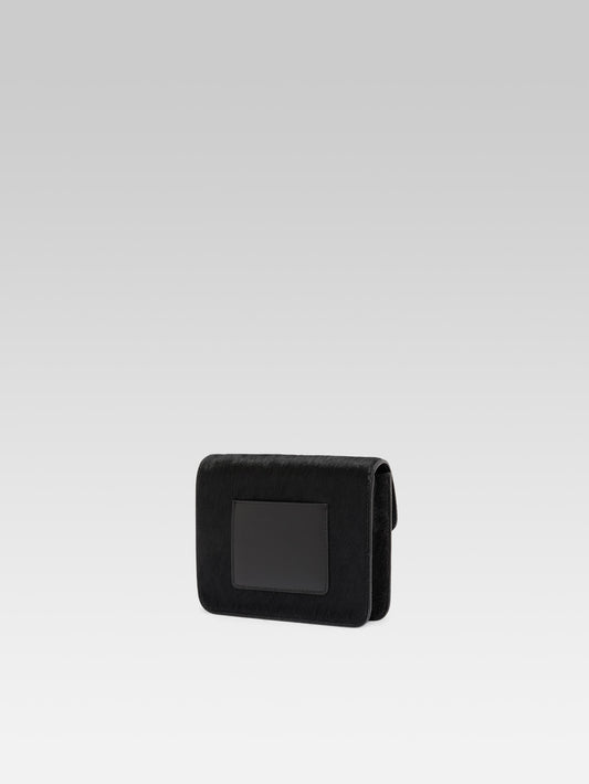 Mini Sorbonne - Sac cuir pony noir - Image numéro 7