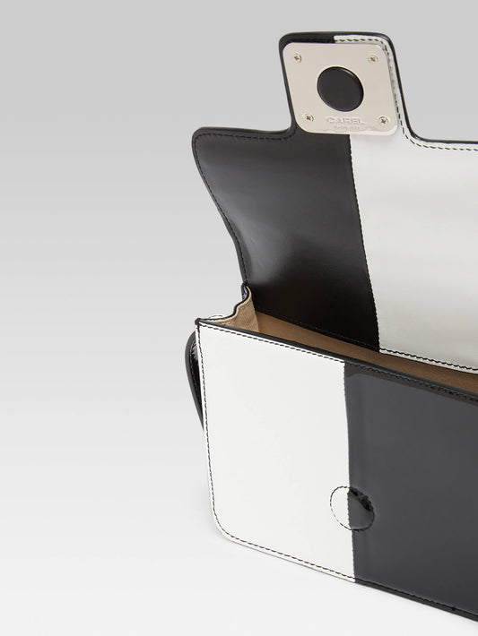 Mini Sorbonne - Black and white checkered patent leather bag - Image number 5