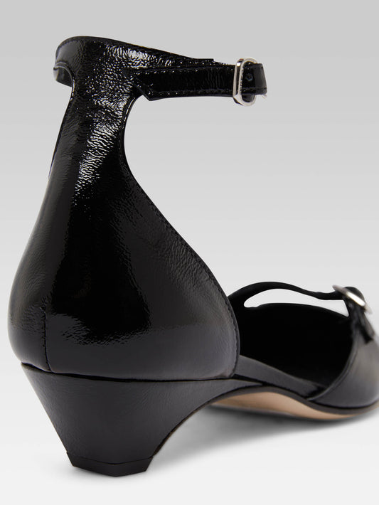 Emma - Ballerines cuir naplack noir - Image numéro 6