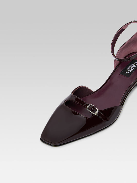 Emma - Brown patent leather ballet flats - Image number 2